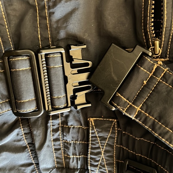 ossi skiwear belted suit black Sz M - Picture 8 of 15